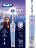 Oral-B | Vitality PRO Kids Frozen | Szczoteczka elektryczna | Ładowalna | Dla dzieci | Niebieska | Ilość głowic szczoteczki w ze