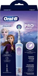 Oral-B | Vitality PRO Kids Frozen | Szczoteczka elektryczna | Ładowalna | Dla dzieci | Niebieska | Ilość głowic szczoteczki w ze