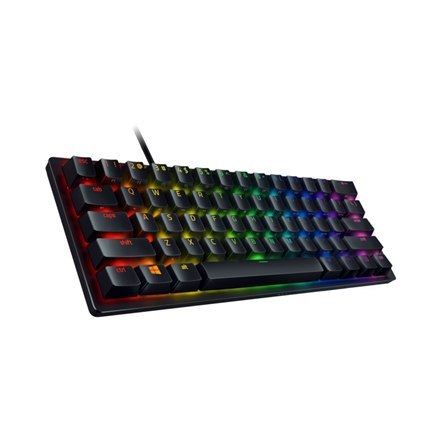 Razer | Huntsman Mini 60% | Klawiatura dla graczy | Opto-mechaniczna | Podświetlenie LED RGB | NORD | Czarna | Przewodowa