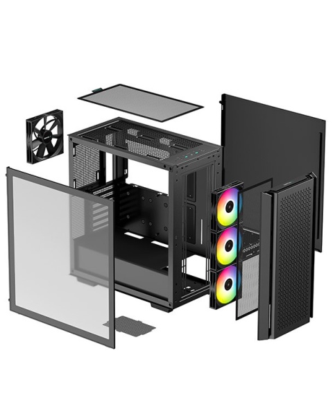 Deepcool | MID TOWER CASE | CG540 | Side window | Black | Mid-Tower | Power supply included No | ATX PS2 Deepcool | MID TOWER CASE | CG540 | Side window | Black | Mid-Tower | Power supply included No | ATX PS2