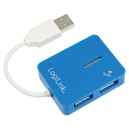 LogiLink Smile | 4-portowy koncentrator USB2.0 | Koncentrator - 4 porty | USB 1.1, USB 2.0 LogiLink Smile | 4-portowy koncentrator USB2.0 | Koncentrator - 4 porty | USB 1.1, USB 2.0