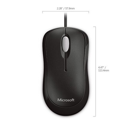 Microsoft | 4YH-00007 | Podstawowa mysz optyczna dla firm | Czarny Microsoft | 4YH-00007 | Podstawowa mysz optyczna dla firm | Czarny