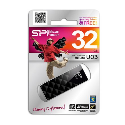 Silicon Power | Ultima U03 | 16 GB | USB 2.0 | Czarny Silicon Power | Ultima U03 | 16 GB | USB 2.0 | Czarny