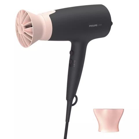 Philips | Suszarka do włosów | BHD350/10 | 2100 W | Liczba ustawień temperatury 6 | Funkcja jonizacji | Czarny/różowy Philips | Suszarka do włosów | BHD350/10 | 2100 W | Liczba ustawień temperatury 6 | Funkcja jonizacji | Czarny/różowy