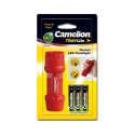 Camelion HP7011 Plastikowa kieszonkowa latarka LED, 1 dioda LED (High Lumens LED), 40 Lm, + 3 szt AAA, dostępne kolory: Czerwony