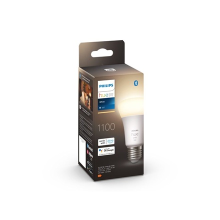 Philips Hue White | E27 | 9,5 W | Delikatne ciepłe białe światło Philips Hue White | E27 | 9,5 W | Delikatne ciepłe białe światło