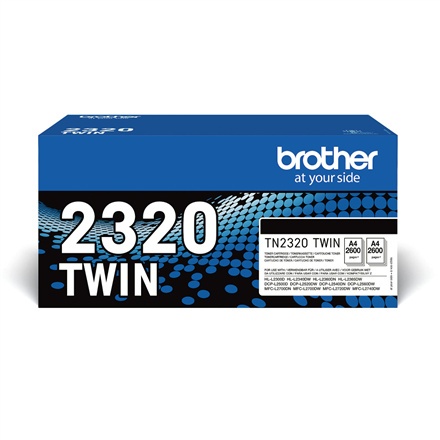 Brother | 2320 TWIN | Czarny | Kaseta z tonerem | 2600 stron Brother | 2320 TWIN | Czarny | Kaseta z tonerem | 2600 stron