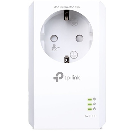 TP-LINK | AV1000 Gigabit Passthrough Powerline Adapter | TL-PA7017P | 1000 Mbit/s | Porty Ethernet LAN (RJ-45) 1 | Brak Wi-Fi | TP-LINK | AV1000 Gigabit Passthrough Powerline Adapter | TL-PA7017P | 1000 Mbit/s | Porty Ethernet LAN (RJ-45) 1 | Brak Wi-Fi |