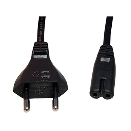 Cablexpert | PC-184-VDE | Kabel zasilający | Power IEC 60320 C7 | Europlug (power CEE 7/16) | 1.8 m | Czarny Cablexpert | PC-184-VDE | Kabel zasilający | Power IEC 60320 C7 | Europlug (power CEE 7/16) | 1.8 m | Czarny