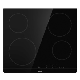 Gorenje | Płyta grzewcza | ECT641BSC | Vitroceramic | Liczba palników/stref grzewczych 4 | Dotykowa | Timer | Czarna | Wyświetla