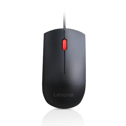 Mysz przewodowa Lenovo Essential USB, 1600 DPI, 1,8 m, 3 przyciski, czarna | Lenovo | Mysz Essential USB | czujnik optyczny | pr Mysz przewodowa Lenovo Essential USB, 1600 DPI, 1,8 m, 3 przyciski, czarna | Lenovo | Mysz Essential USB | czujnik optyczny | pr