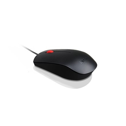 Mysz przewodowa Lenovo Essential USB, 1600 DPI, 1,8 m, 3 przyciski, czarna | Lenovo | Mysz Essential USB | czujnik optyczny | pr Mysz przewodowa Lenovo Essential USB, 1600 DPI, 1,8 m, 3 przyciski, czarna | Lenovo | Mysz Essential USB | czujnik optyczny | pr