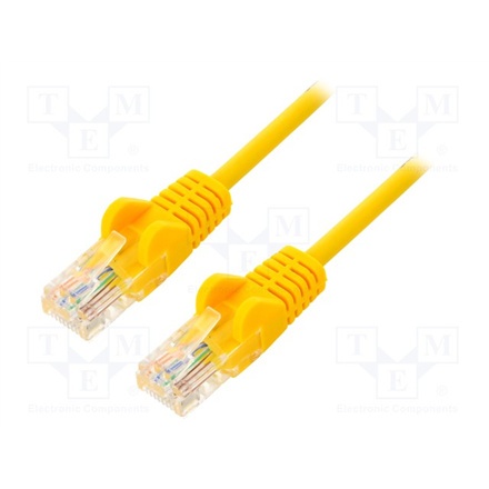 Goobay | CAT 6 | Kabel krosowy | Skrętka nieekranowana (UTP) | Męski | RJ-45 | Męski | RJ-45 | Żółty | 0,25 m Goobay | CAT 6 | Kabel krosowy | Skrętka nieekranowana (UTP) | Męski | RJ-45 | Męski | RJ-45 | Żółty | 0,25 m
