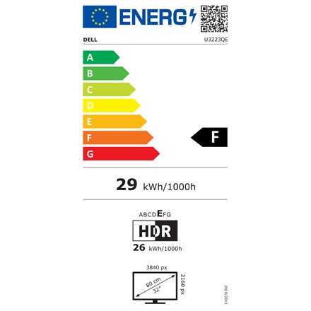 Dell | U3223QE | 31,5 " | IPS | 4K | 3840 x 2160 | 16:9 | 8 ms | 400 cd/m² | Biały | Audio Line-Out | Porty HDMI w ilości 1 | 60 Dell | U3223QE | 31,5 " | IPS | 4K | 3840 x 2160 | 16:9 | 8 ms | 400 cd/m² | Biały | Audio Line-Out | Porty HDMI w ilości 1 | 60