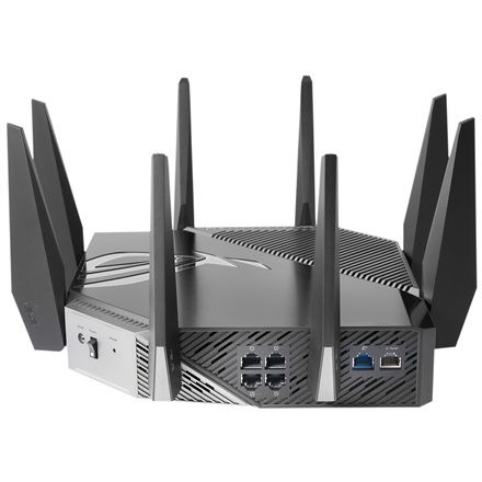 Asus | Wi-Fi 6 Tri-Band Gigabit Gaming Router | ROG GT-AXE11000 Rapture | 802.11ax | 1148+4804+4804 Mbit/s | 10/100/1000/2500 Mb Asus | Wi-Fi 6 Tri-Band Gigabit Gaming Router | ROG GT-AXE11000 Rapture | 802.11ax | 1148+4804+4804 Mbit/s | 10/100/1000/2500 Mb