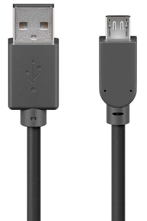 Goobay | Kabel USB | Męski | 4-pinowy USB Typ A | Męski | Czarny | 5-pinowy Micro-USB Typ B | 3 m Goobay | Kabel USB | Męski | 4-pinowy USB Typ A | Męski | Czarny | 5-pinowy Micro-USB Typ B | 3 m