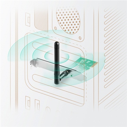 TP-LINK | Karta sieciowa | IEEE 802.11b | IEEE 802.11g | IEEE 802.11n | PCI Express x1 TP-LINK | Karta sieciowa | IEEE 802.11b | IEEE 802.11g | IEEE 802.11n | PCI Express x1