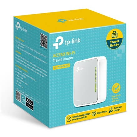 TP-LINK | Router | TL-WR902AC | 802.11ac | 300+433 Mbit/s | 10/100 Mbit/s | Porty Ethernet LAN (RJ-45) 1 | Obsługa sieci mesh Ni TP-LINK | Router | TL-WR902AC | 802.11ac | 300+433 Mbit/s | 10/100 Mbit/s | Porty Ethernet LAN (RJ-45) 1 | Obsługa sieci mesh Ni