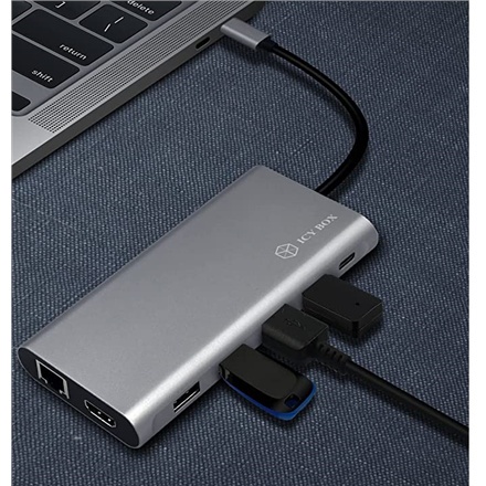 Raidsonic | Stacja dokująca 12 w 1 USB Type-C z PD 100W | BOX IB-DK4050-CPD | Stacja dokująca | Porty Ethernet LAN (RJ-45) 1 | P Raidsonic | Stacja dokująca 12 w 1 USB Type-C z PD 100W | BOX IB-DK4050-CPD | Stacja dokująca | Porty Ethernet LAN (RJ-45) 1 | P