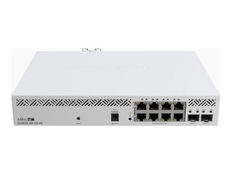 MikroTik | Cloud Router Switch | CSS610-8P-2S+IN | Brak Wi-Fi | Ilość portów 10/100 Mbps (RJ-45) | Porty 10/100/1000 Mbit/s | Po MikroTik | Cloud Router Switch | CSS610-8P-2S+IN | Brak Wi-Fi | Ilość portów 10/100 Mbps (RJ-45) | Porty 10/100/1000 Mbit/s | Po