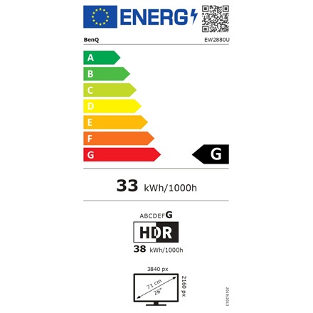 Benq | EW2880U | 28 " | IPS | UHD | 16:9 | 5 ms | 300 cd/m² | Brązowy/czarny | Porty HDMI w ilości 2 | 60 Hz Benq | EW2880U | 28 " | IPS | UHD | 16:9 | 5 ms | 300 cd/m² | Brązowy/czarny | Porty HDMI w ilości 2 | 60 Hz