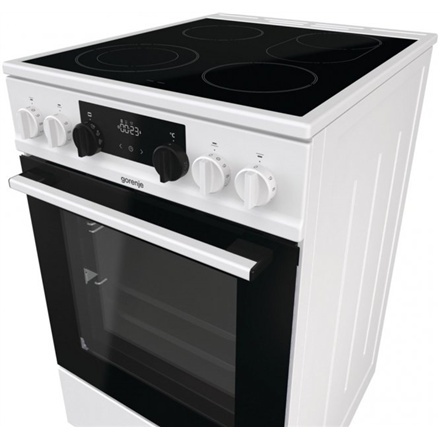 Gorenje | Kuchenka | GECS5C70WA | Typ płyty Vitroceramic | Typ piekarnika Electric | Biały | Szerokość 50 cm | Grillowanie | LED Gorenje | Kuchenka | GECS5C70WA | Typ płyty Vitroceramic | Typ piekarnika Electric | Biały | Szerokość 50 cm | Grillowanie | LED