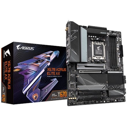 Gigabyte | X670 AORUS ELITE AX 1.0A M/B | Rodzina procesorów AMD | Gniazdo procesora AM5 | DDR5 DIMM | Gniazda pamięci 4 | Obsłu Gigabyte | X670 AORUS ELITE AX 1.0A M/B | Rodzina procesorów AMD | Gniazdo procesora AM5 | DDR5 DIMM | Gniazda pamięci 4 | Obsłu