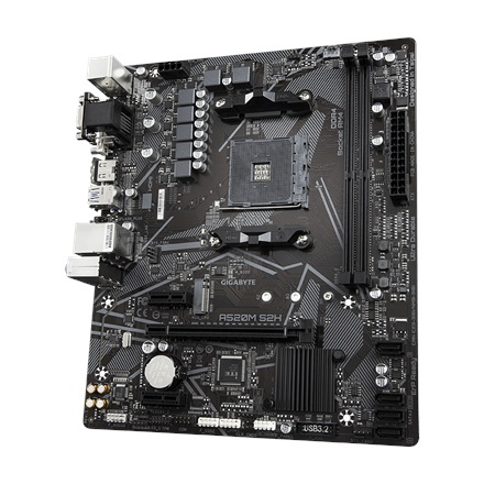 Gigabyte | A520M S2H 1.0 | Rodzina procesorów AMD | Gniazdo procesora AM4 | DDR4 DIMM | Gniazda pamięci 2 | Chipset AMD A | Micr Gigabyte | A520M S2H 1.0 | Rodzina procesorów AMD | Gniazdo procesora AM4 | DDR4 DIMM | Gniazda pamięci 2 | Chipset AMD A | Micr
