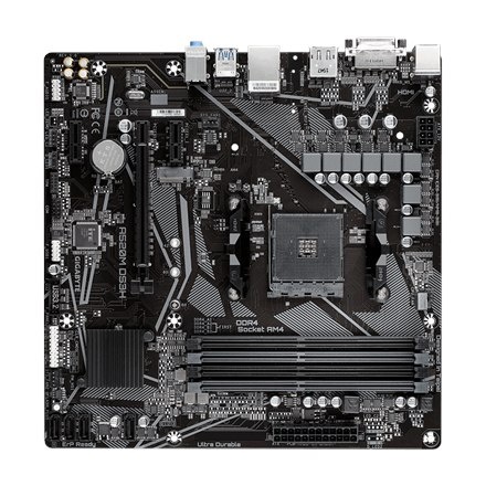 Gigabyte | A520M DS3H | Processor family AMD | Processor socket AM4 | DDR4 DIMM | Memory slots 4 | Number of SATA connectors 4 | Gigabyte | A520M DS3H | Processor family AMD | Processor socket AM4 | DDR4 DIMM | Memory slots 4 | Number of SATA connectors 4 |