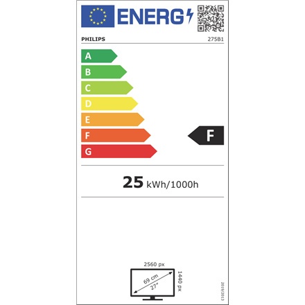 Philips | 275B1/00 | 27 " | IPS | QHD | 16:9 | 4 ms | 300 cd/m² | Czarny | Porty HDMI w ilości 1 | 75 Hz Philips | 275B1/00 | 27 " | IPS | QHD | 16:9 | 4 ms | 300 cd/m² | Czarny | Porty HDMI w ilości 1 | 75 Hz