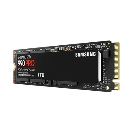 Samsung | 990 PRO | 1000 GB | Format SSD M.2 2280 | Interfejs SSD PCIe Gen4x4 | Prędkość odczytu 7450 MB/s | Prędkość zapisu 690 Samsung | 990 PRO | 1000 GB | Format SSD M.2 2280 | Interfejs SSD PCIe Gen4x4 | Prędkość odczytu 7450 MB/s | Prędkość zapisu 690