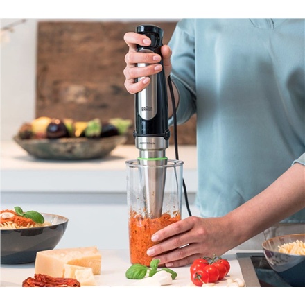 Braun | MQ7000X MultiQuick Immersion | 1000 W | Blender ręczny | Blender ręczny | Liczba prędkości 2 | Czarny/Stal nierdzewna Braun | MQ7000X MultiQuick Immersion | 1000 W | Blender ręczny | Blender ręczny | Liczba prędkości 2 | Czarny/Stal nierdzewna