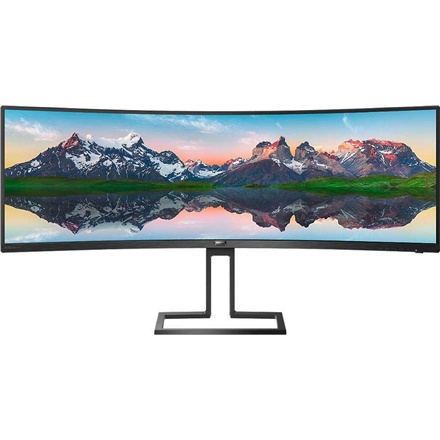Philips P-line | 498P9 | 49 cali | VA | Dual Quad HD 5120 x 1440 przy 70 Hz | 450 cd/m² | 2xHDMI, DisplayPort | Wysokość, obrót, Philips P-line | 498P9 | 49 cali | VA | Dual Quad HD 5120 x 1440 przy 70 Hz | 450 cd/m² | 2xHDMI, DisplayPort | Wysokość, obrót,
