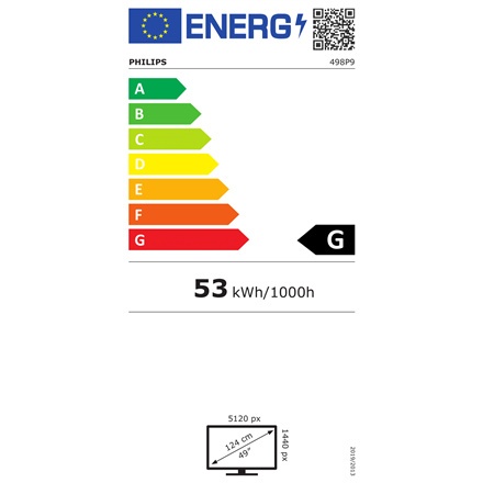 Philips P-line | 498P9 | 49 cali | VA | Dual Quad HD 5120 x 1440 przy 70 Hz | 450 cd/m² | 2xHDMI, DisplayPort | Wysokość, obrót, Philips P-line | 498P9 | 49 cali | VA | Dual Quad HD 5120 x 1440 przy 70 Hz | 450 cd/m² | 2xHDMI, DisplayPort | Wysokość, obrót,