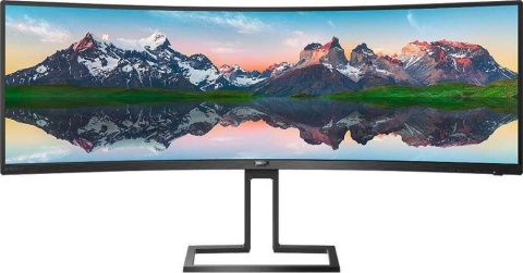 Philips P-line | 498P9 | 49 cali | VA | Dual Quad HD 5120 x 1440 przy 70 Hz | 450 cd/m² | 2xHDMI, DisplayPort | Wysokość, obrót, Philips P-line | 498P9 | 49 cali | VA | Dual Quad HD 5120 x 1440 przy 70 Hz | 450 cd/m² | 2xHDMI, DisplayPort | Wysokość, obrót,