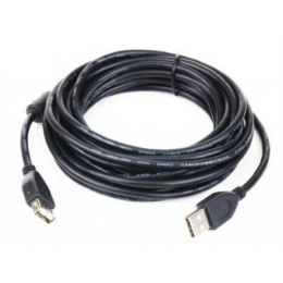 Gembird | CCF-USB2-AMAF-15 | Przedłużacz USB | Męski | 4-pinowy USB Typ A | Żeński | 4-pinowy USB Typ A | Czarny | 4,5 m