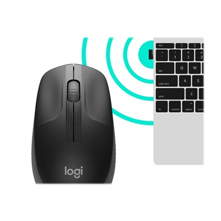 Logitech | Mysz pełnowymiarowa | M190 | Bezprzewodowa | USB | Kolor grafitowy Logitech | Mysz pełnowymiarowa | M190 | Bezprzewodowa | USB | Kolor grafitowy