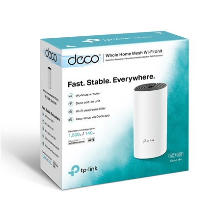 TP-Link DECO M4 - System Wi-Fi - Wi-Fi 5 - komputer stacjonarny | AC1200 | 2,4 GHz / 5 GHz | Router TP-Link DECO M4 - System Wi-Fi - Wi-Fi 5 - komputer stacjonarny | AC1200 | 2,4 GHz / 5 GHz | Router