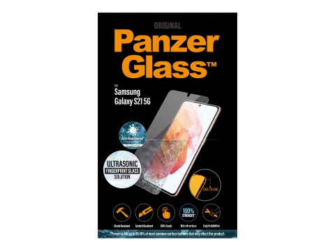 PanzerGlass | Ochraniacz ekranu - szkło | Samsung Galaxy S21 5G | Szkło hartowane | Przezroczysty PanzerGlass | Ochraniacz ekranu - szkło | Samsung Galaxy S21 5G | Szkło hartowane | Przezroczysty