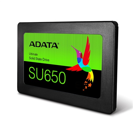 ADATA | Ultimate SU650 | 1000 GB | Format SSD 2,5" | Interfejs SSD SATA 6 Gb/s | Prędkość odczytu 520 MB/s | Prędkość zapisu 450 ADATA | Ultimate SU650 | 1000 GB | Format SSD 2,5" | Interfejs SSD SATA 6 Gb/s | Prędkość odczytu 520 MB/s | Prędkość zapisu 450
