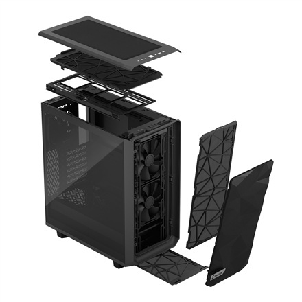 Fractal Design | Meshify 2 Compact Light Tempered Glass | Grey | Power supply included | ATX Fractal Design | Meshify 2 Compact Light Tempered Glass | Grey | Power supply included | ATX