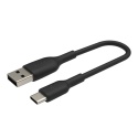 Belkin | Kabel USB-C | Męski | 4-pinowy USB typu A | Męski | 24-pinowy USB-C | Czarny | 15 cm