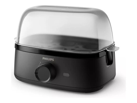 Philips HD9137/90 Urządzenie do gotowania jajek, 400 W, 6 jajek, Poacher, pokrywa Traspert, głęboka czerń | Philips Philips HD9137/90 Urządzenie do gotowania jajek, 400 W, 6 jajek, Poacher, pokrywa Traspert, głęboka czerń | Philips