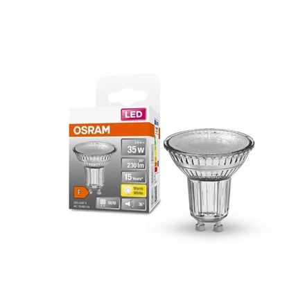 Osram PARATHOM Reflector LED 35 niezmienna 36° 2,6W/827 GU10 żarówka Osram | Parathom Reflector LED | GU10 | 2.6 W | Ciepła biel Osram PARATHOM Reflector LED 35 niezmienna 36° 2,6W/827 GU10 żarówka Osram | Parathom Reflector LED | GU10 | 2.6 W | Ciepła biel