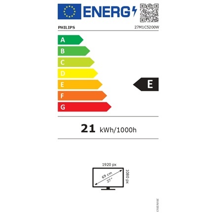 Philips | 27M1C5200W/00 | 27 " | VA | FHD | 16:9 | 0,5 ms | 300 cd/m² | Porty HDMI w ilości 2 | 240 Hz Philips | 27M1C5200W/00 | 27 " | VA | FHD | 16:9 | 0,5 ms | 300 cd/m² | Porty HDMI w ilości 2 | 240 Hz