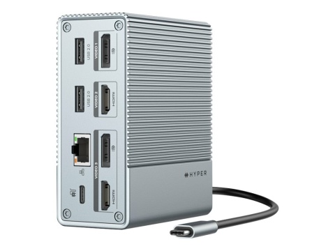 Stacja dokująca USB-C HyperDrive GEN2 12 w 1 | Porty Ethernet LAN (RJ-45) 1 | Ilość portów HDMI 2 Stacja dokująca USB-C HyperDrive GEN2 12 w 1 | Porty Ethernet LAN (RJ-45) 1 | Ilość portów HDMI 2