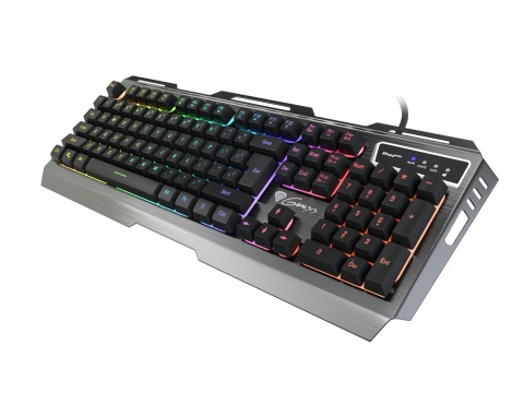 Genesis | Rhod 420 | Klawiatura dla graczy | Przewodowa | Podświetlenie LED RGB | USA | 1,6 m | Czarna Genesis | Rhod 420 | Klawiatura dla graczy | Przewodowa | Podświetlenie LED RGB | USA | 1,6 m | Czarna