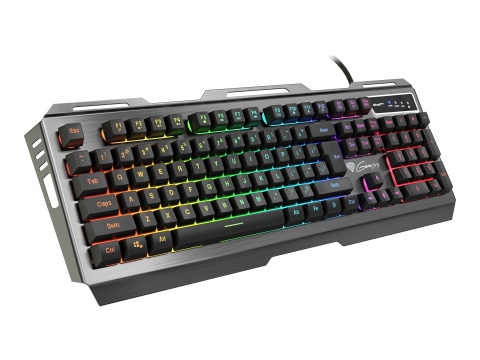Genesis | Rhod 420 | Klawiatura dla graczy | Przewodowa | Podświetlenie LED RGB | USA | 1,6 m | Czarna Genesis | Rhod 420 | Klawiatura dla graczy | Przewodowa | Podświetlenie LED RGB | USA | 1,6 m | Czarna