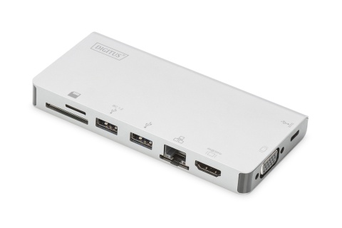 Digitus | USB-C Multiport Travel Dock | DA-70866 | Stacja dokująca | Porty Ethernet LAN (RJ-45) 1 | Porty VGA (D-Sub) 1 | Porty Digitus | USB-C Multiport Travel Dock | DA-70866 | Stacja dokująca | Porty Ethernet LAN (RJ-45) 1 | Porty VGA (D-Sub) 1 | Porty