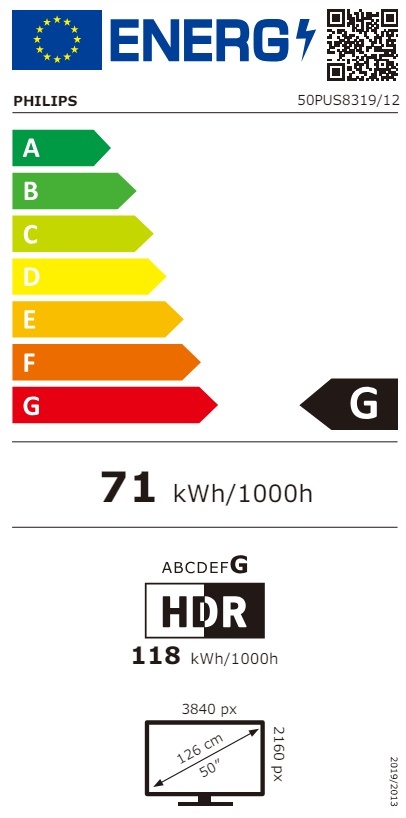 Telewizor LED Philips | 50PUS8319/12 | 50 | Smart TV | Titan | 4K Ultra HD | Czarny Telewizor LED Philips | 50PUS8319/12 | 50 | Smart TV | Titan | 4K Ultra HD | Czarny